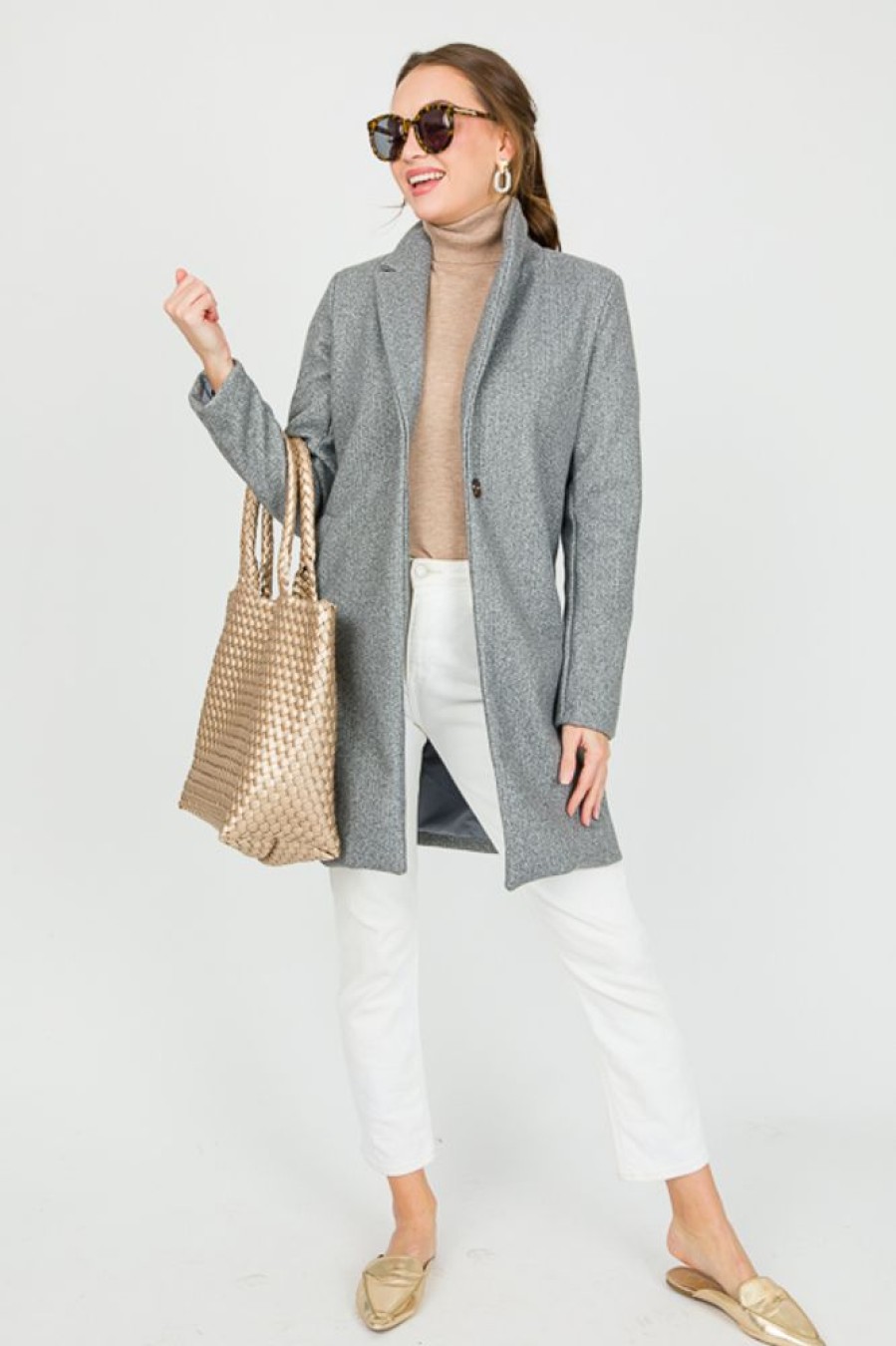 First Love Jackets / Coats / Vests / Blazers | Keller Coat, Heather Grey