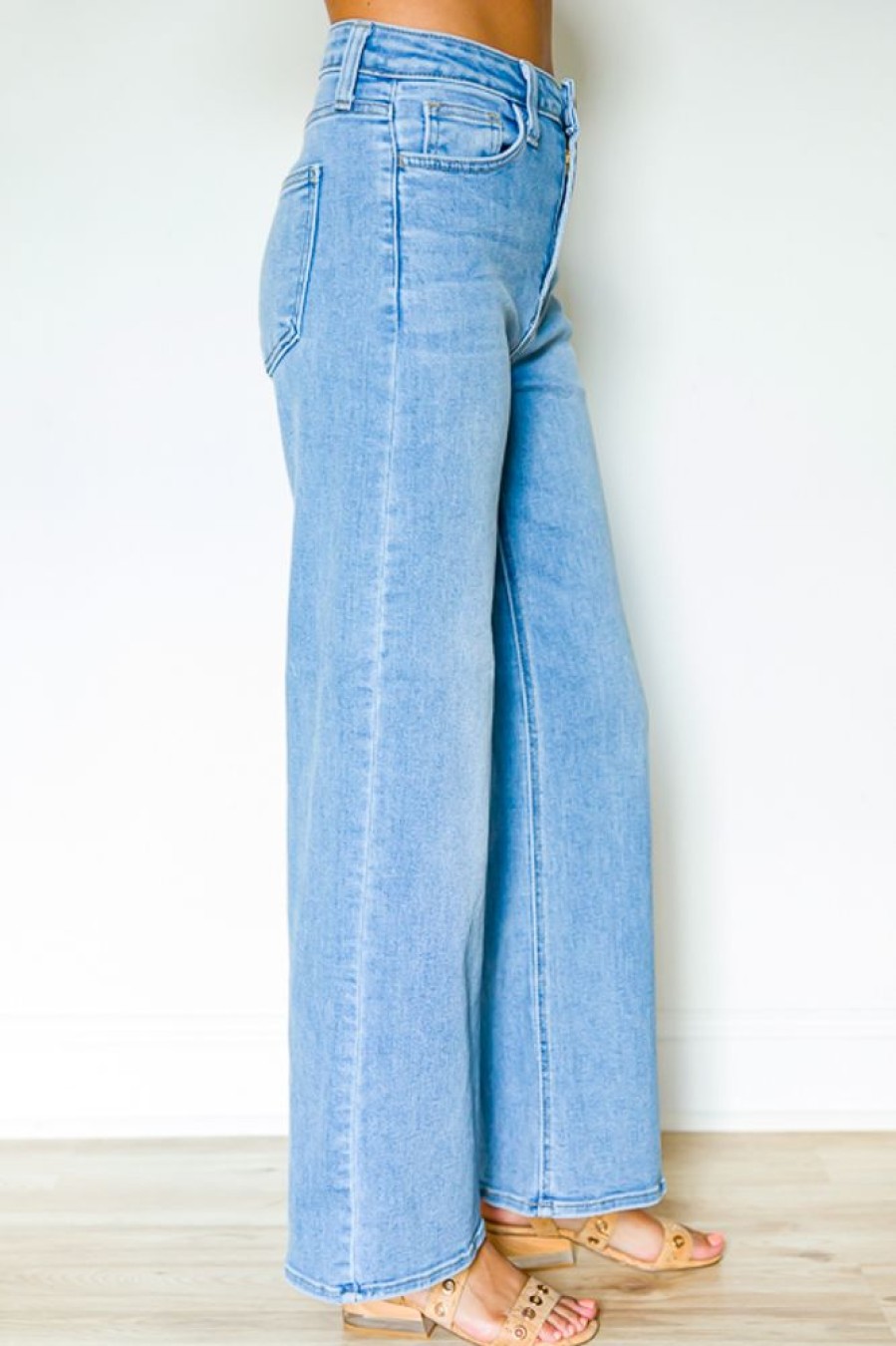 Just Panmaco Jeans | Nina Wide Leg Jeans, Medium