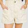 Entro Shorts | Hailey Shorts, Ecru