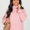 La Mel 3/4 & Long Sleeve | Lizzy Sweater, Strawberry Milk