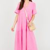 Eesome Maxi & Midi | Mineral Wash Gauze Maxi, Bubble Pink