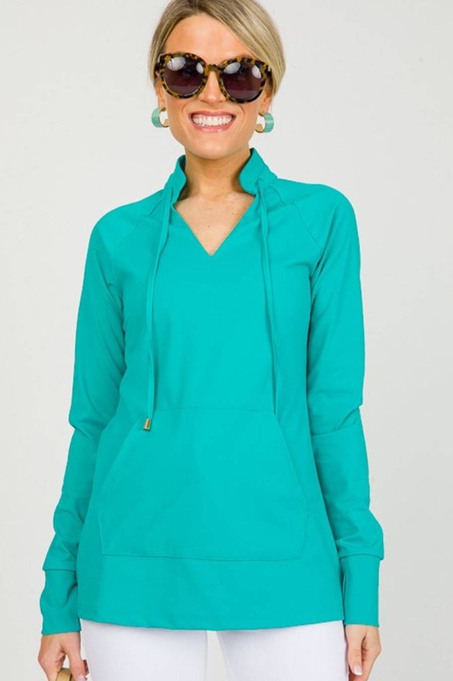 Aryeh 3/4 & Long Sleeve | Liquid Heaven Pullover, Teal