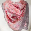 Golden Stella Scarves & Belts | Fun In Paisley Scarf, Gray/Pink