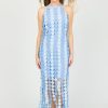 Just Me Maxi & Midi | Spot On Fringe Dress, Blue