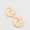 Golden Stella Jewelry | Resin Love Knot Earring, Ivory