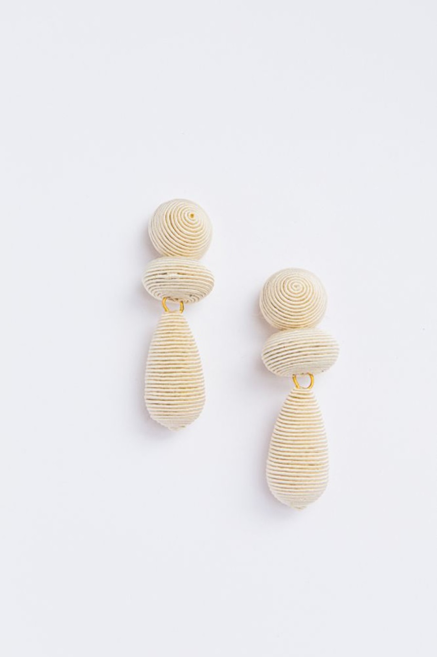 Golden Stella Jewelry | Teagon Geometric Drop, Ivory