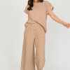 See and Be Seen Pants & Leggings | Textured Checks Pants, Tan