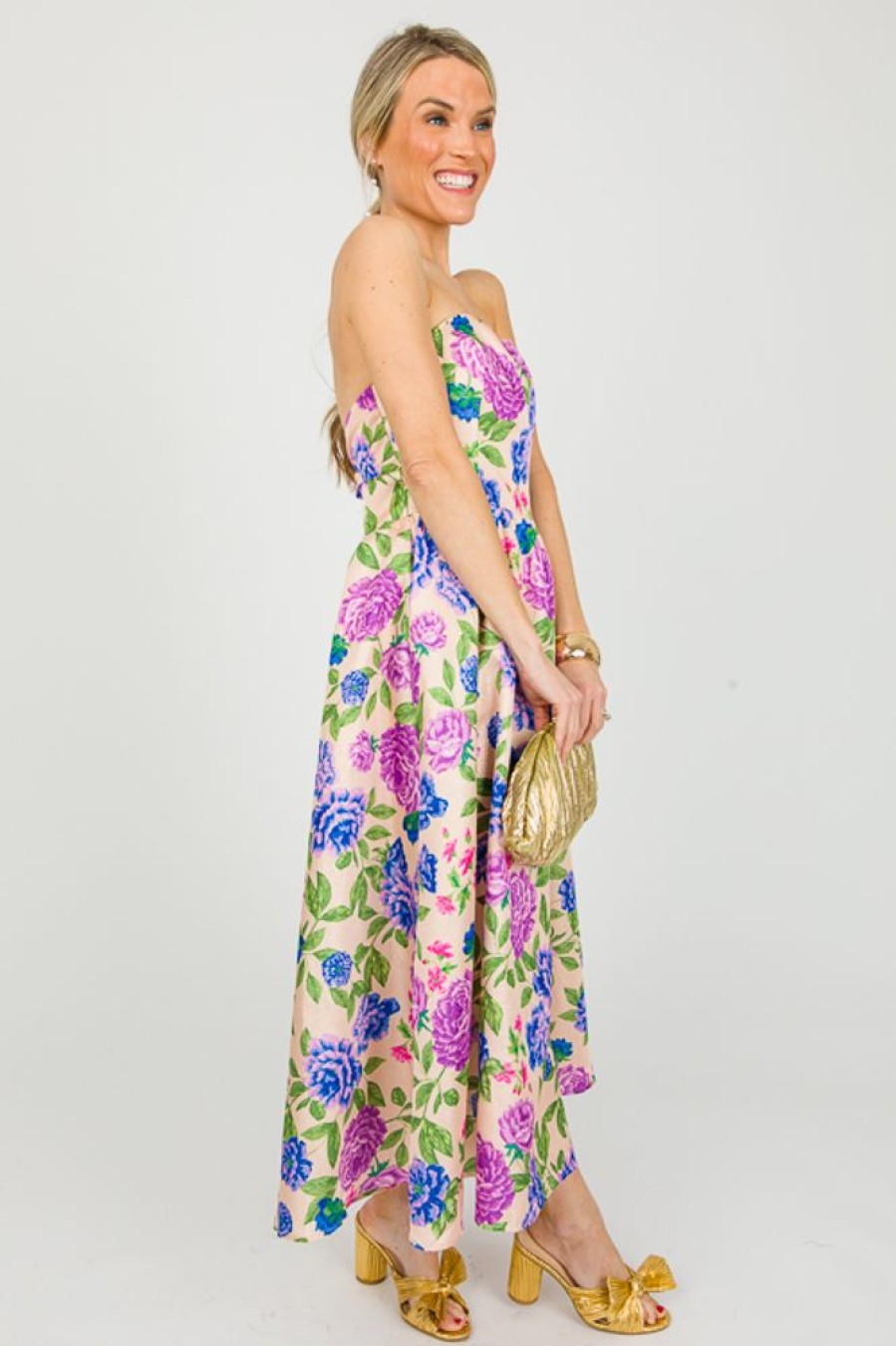 Flying Tomato Maxi & Midi | Fairytale Floral Midi, Peach