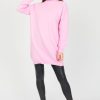 Idem Ditto Dresses W/ Sleeves | Ls Turtleneck Sweater Dress, Candy Pink