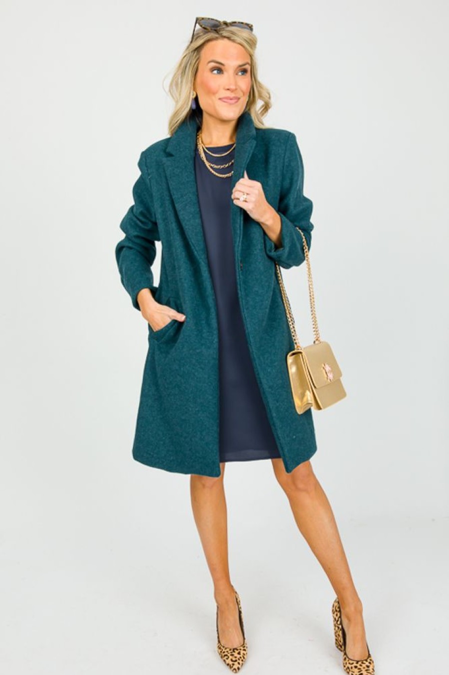 First Love Jackets / Coats / Vests / Blazers | Keller Coat, Teal