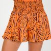 Adrienne Shorts | Bailee Smock Shorts, Tiger