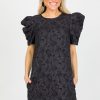 Ces Femme Little Black Dress | Brocade Texture Dress, Black