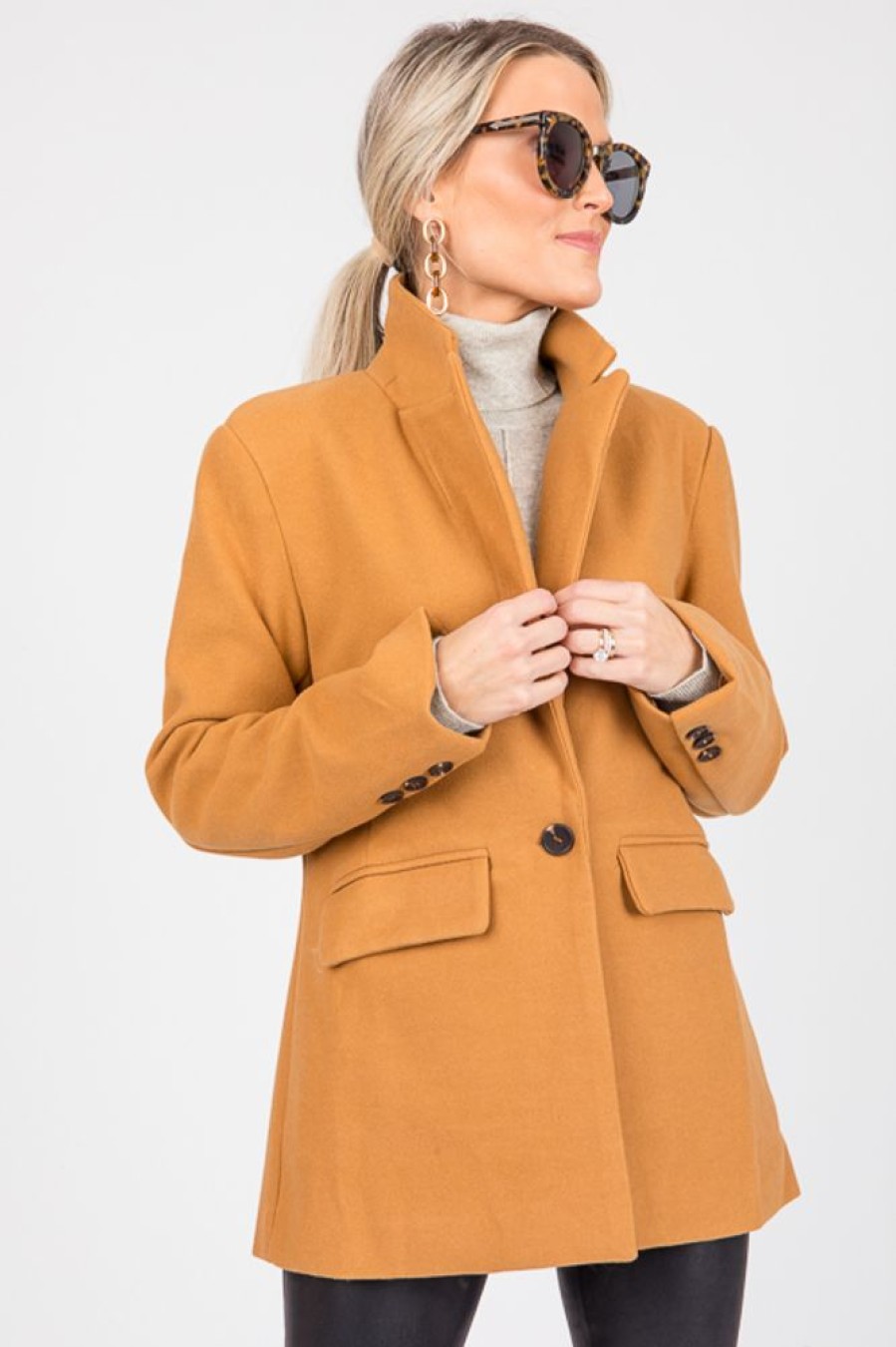 She + Sky Jackets / Coats / Vests / Blazers | Maya Jacket, Camel