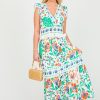 TEa and Cup Sleeveless | Punta Cana Maxi, White Multi