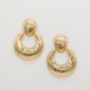 Bella Chic Jewelry | Statement Crescent Earrings, Gold