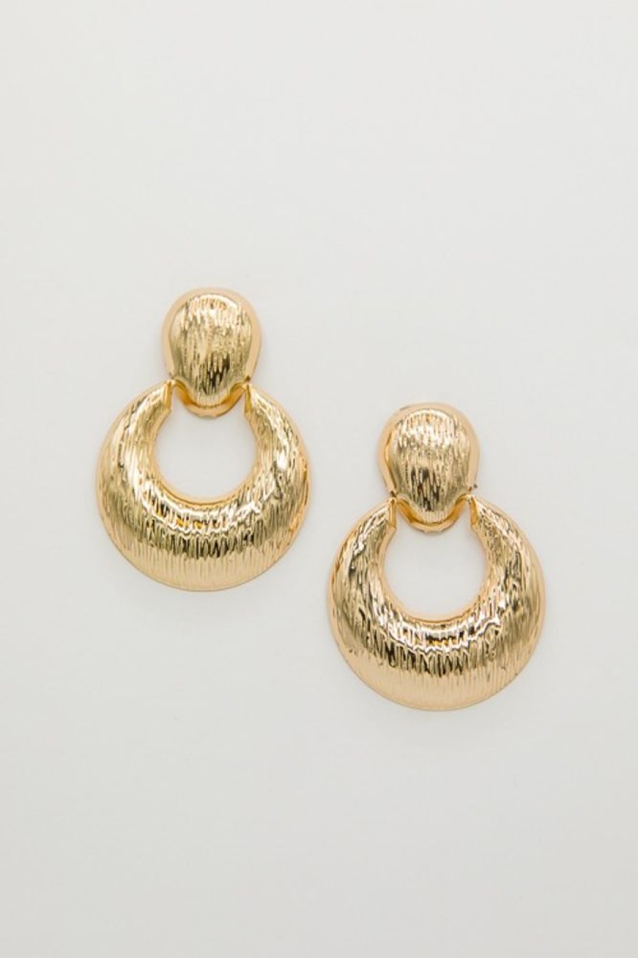 Bella Chic Jewelry | Statement Crescent Earrings, Gold