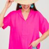 Jodifl Short Sleeve & Sleeveless | Maria Blouse, Hot Pink