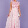 Ina Maxi & Midi | Ruffle Jacquard Maxi, Lt. Pink