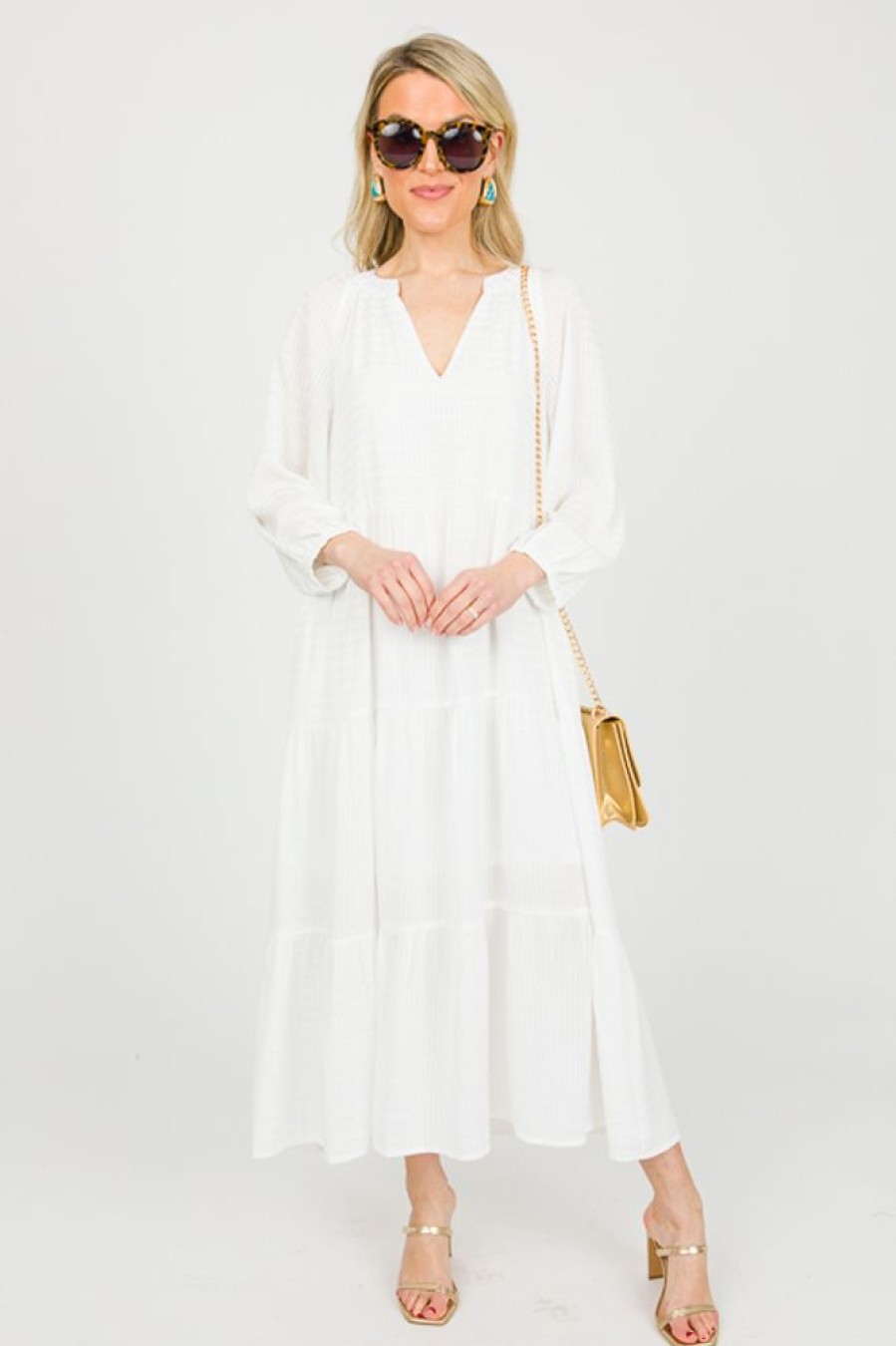 Entro White & Ivory | Tia Tonal Midi, Off White