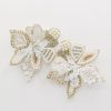 Treasure Jewels Jewelry | Blooming Earrings, White