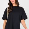 MOno B Short Sleeve & Sleeveless | Organic Cotton Tee, Black