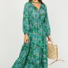 Fashion Fuse Maxi & Midi | Foil Paisley Draw Waist Maxi