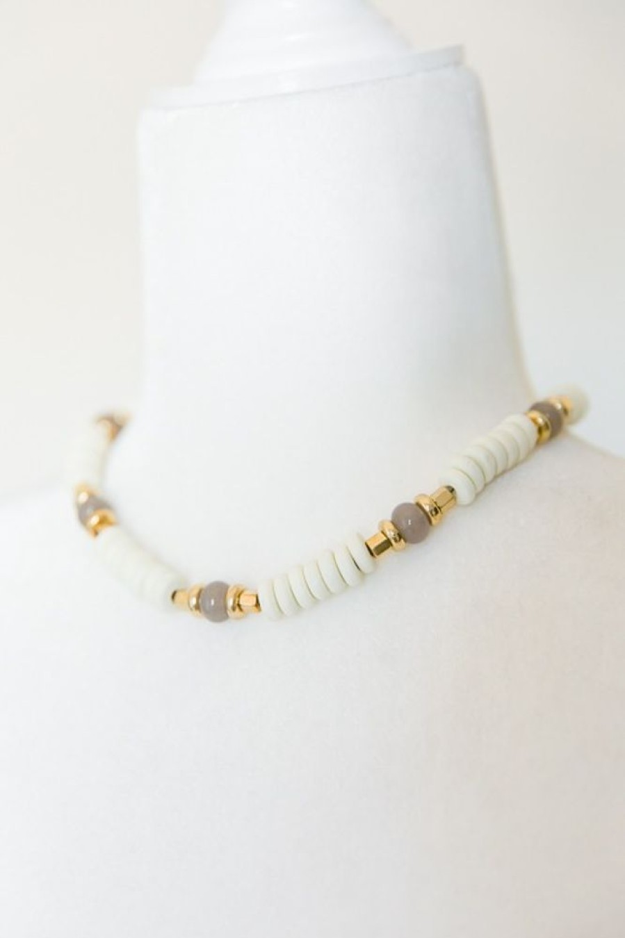 Golden Stella Jewelry | Accent Heishi Choker