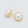 Golden Stella Jewelry | Statement Pearl Studs