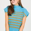 In The Beginning Short Sleeve & Sleeveless | Benji Stripe Sweater, Blue