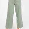 Vervet Jeans | Olivia Wide Leg Jeans, Army Green