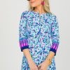 Aryeh Dresses W/ Sleeves | Liquid Heaven Shift Dress, Navy