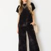 See and Be Seen Pants & Leggings | Chenille Pants Set, Black