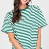 Things Between Short Sleeve & Sleeveless | Stripe Tee, Ivory/Green