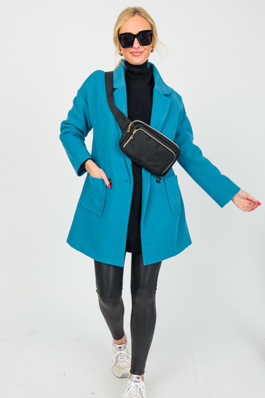 She + Sky Jackets / Coats / Vests / Blazers | Lee Coat, Teal