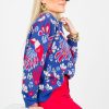 Jodifl 3/4 & Long Sleeve | Printed Sweater, Cobalt Blue