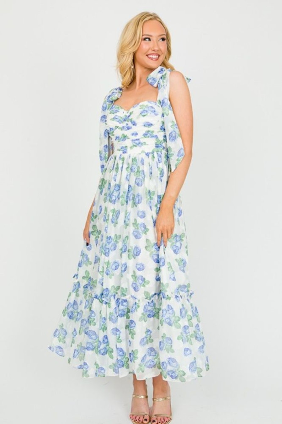 Mable White & Ivory | Holland Maxi, Blue