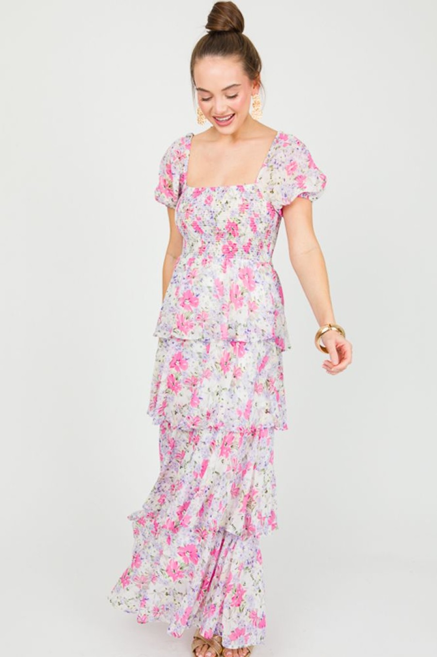 Entro Maxi & Midi | Do A Twirl Floral Maxi, Pink