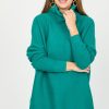 Davi & Dani 3/4 & Long Sleeve | Campbell Sweater, Teal Jade