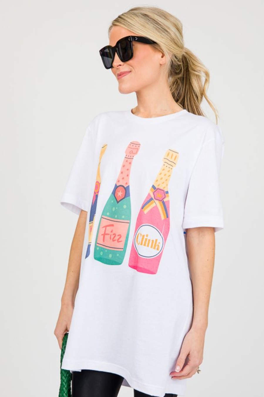 Golden Rose Clothing Short Sleeve & Sleeveless | Champagne Oversized Tee