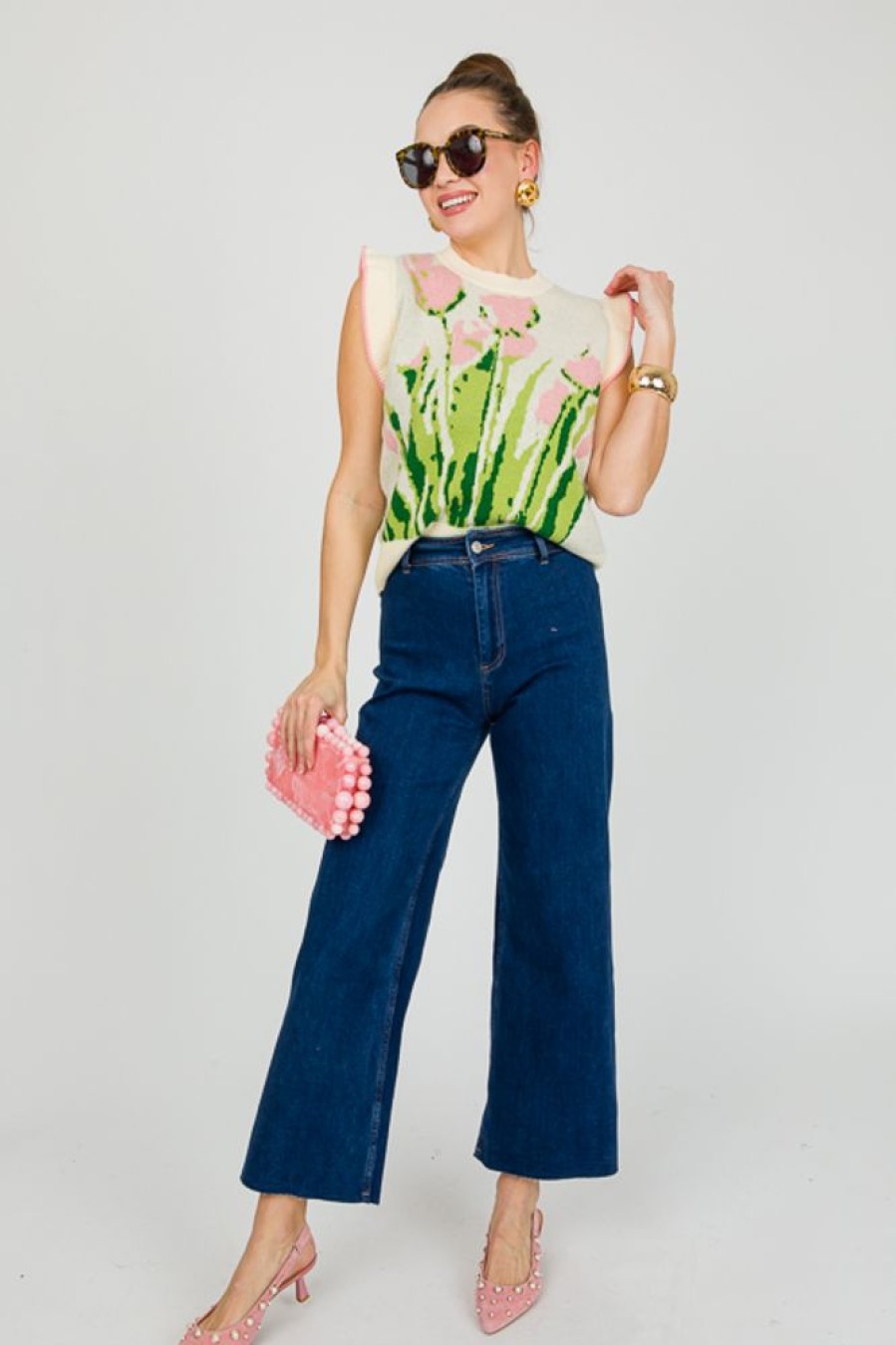 Miss Love Jeans | Stretch Wide Leg Jeans