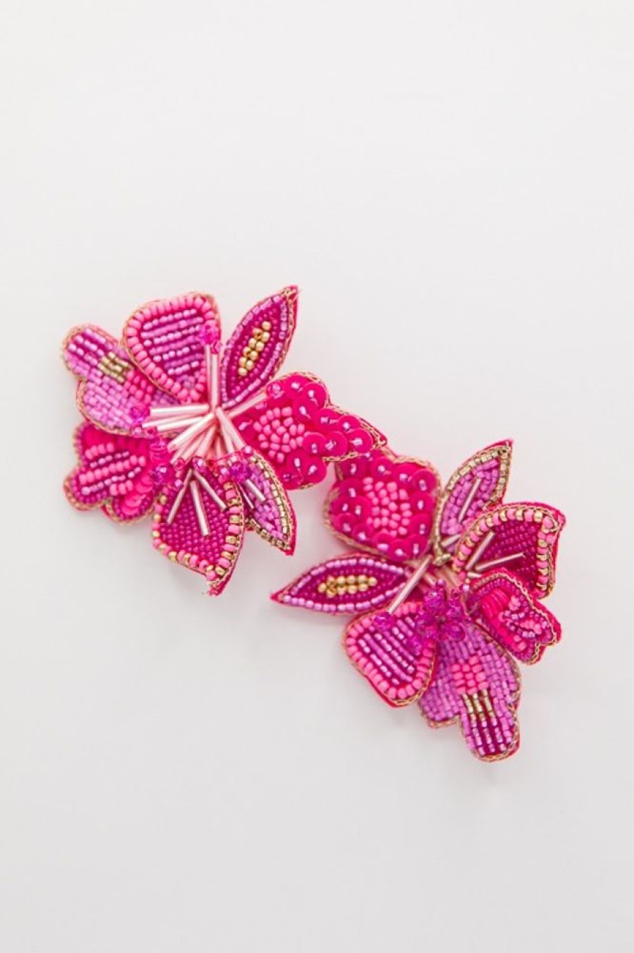 Treasure Jewels Jewelry | Blooming Earrings, Hot Pink