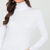 Cielo 3/4 & Long Sleeve | Simple Turtleneck, White