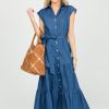 Pretty Follies Maxi & Midi | Donna Denim Tiered Dress