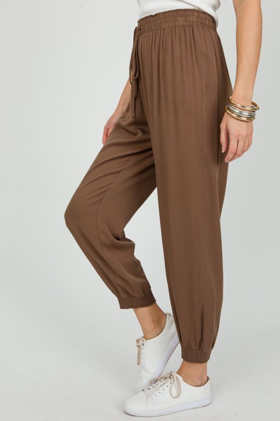 Eesome Pants & Leggings | Emily Woven Joggers, Coco