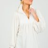 Adrienne 3/4 & Long Sleeve | Morgan Blouse, Pearl Snake