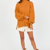 Glam 3/4 & Long Sleeve | Mandy Rib Sweater, Camel