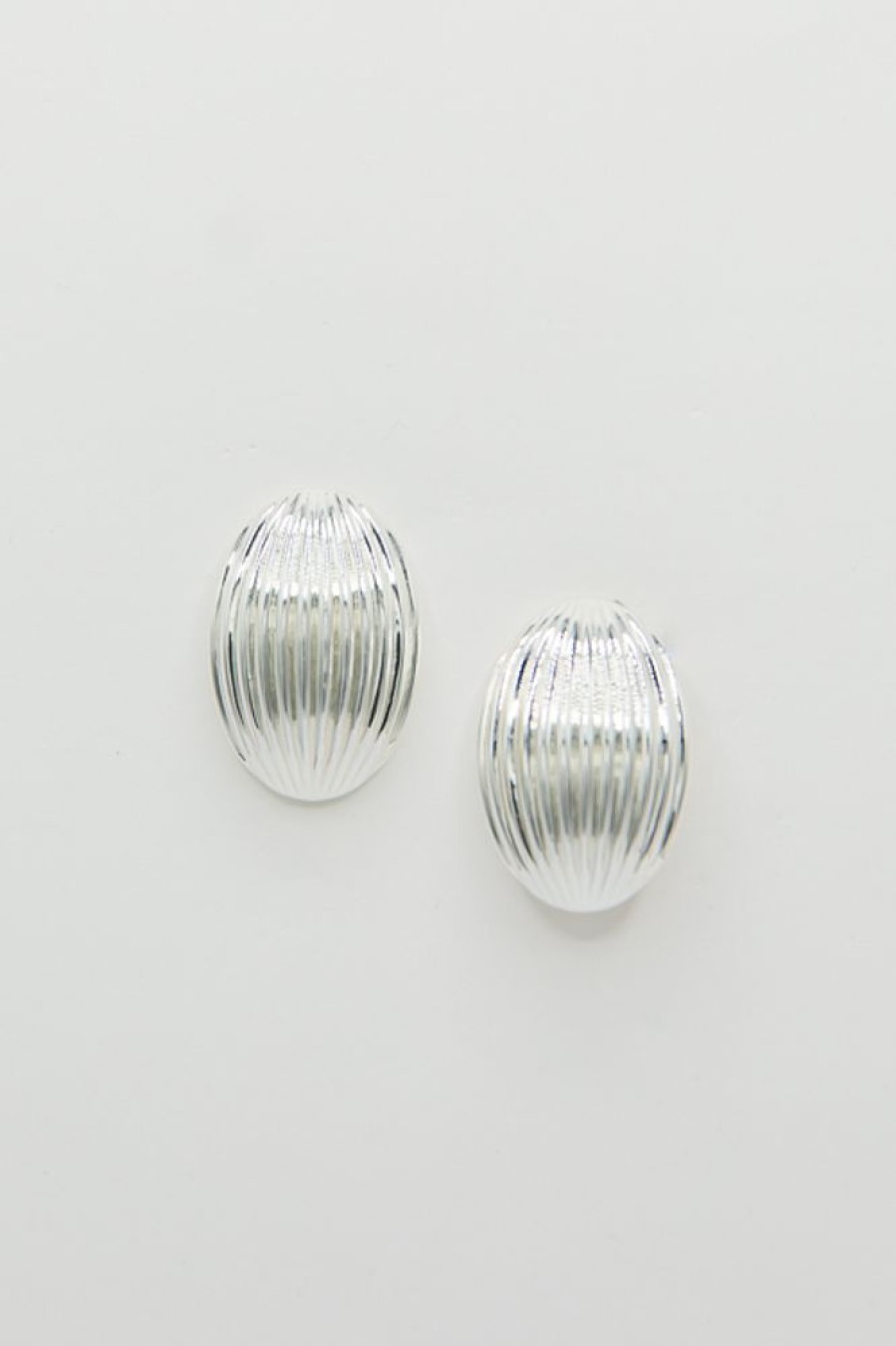 Golden Stella Jewelry | Almond Shape Earrings, Silver