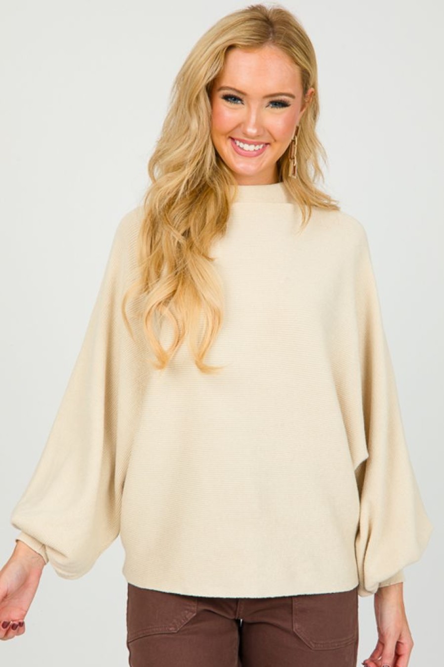 Jodifl 3/4 & Long Sleeve | Sierra Dolman Sweater, Natural