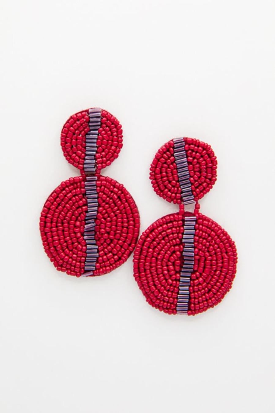 Michelle McDowell Jewelry | Colleen Earrings, Crimson