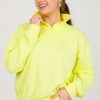 Ces Femme 3/4 & Long Sleeve | Carmen Half Zip, Lt. Lime